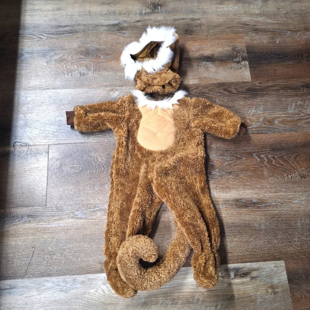 Handmade Fuzzy Monkey Costume, Child's 3T/4T